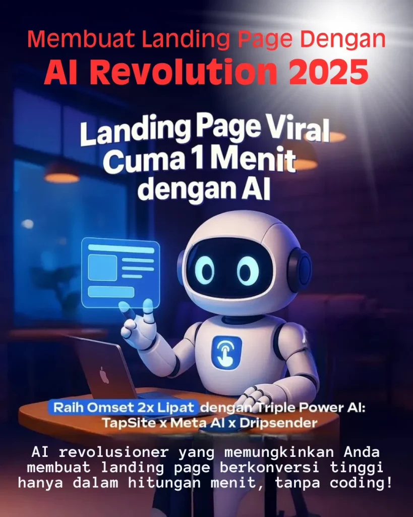 membuat landing page dengan ai